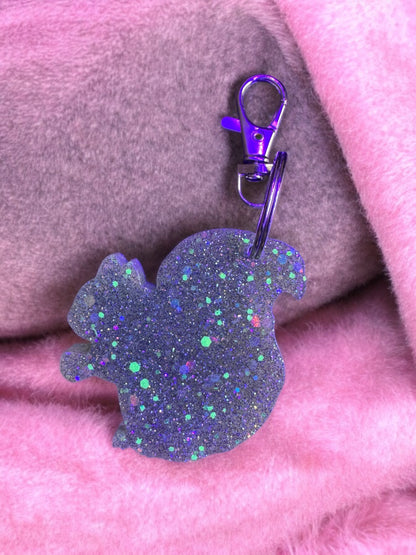 Green Squirrel Keychain