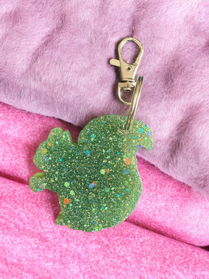 Green Squirrel Keychain