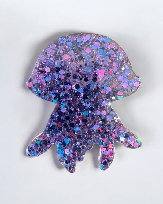 Purple Pink Jellyfish Magnet