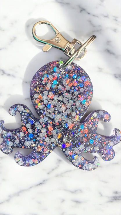 Glowing Octopus Keychain