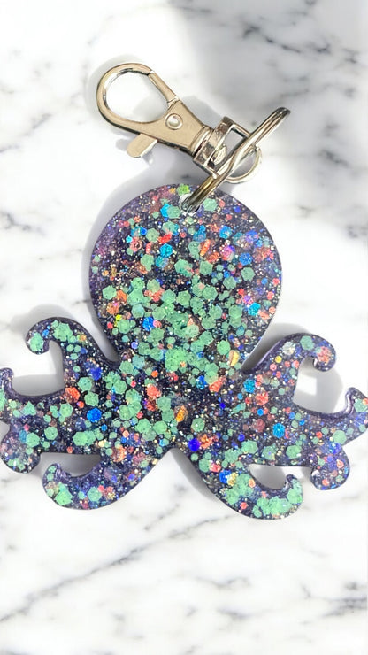 Glowing Octopus Keychain