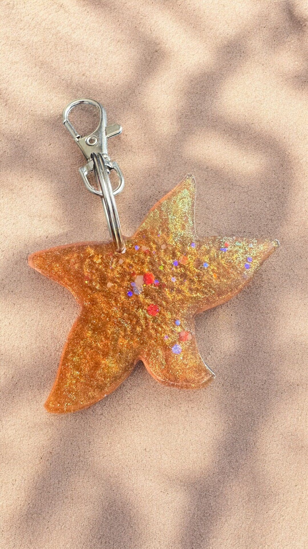 Golden Starfish Keychain