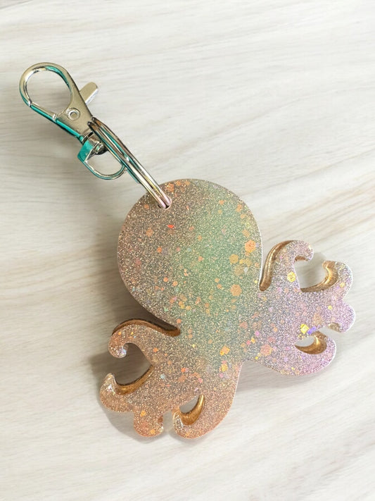 Colorshift Octopus Keychain